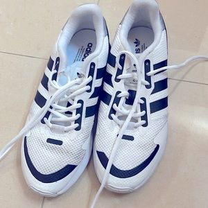 White Adidas Shoes (ZX)